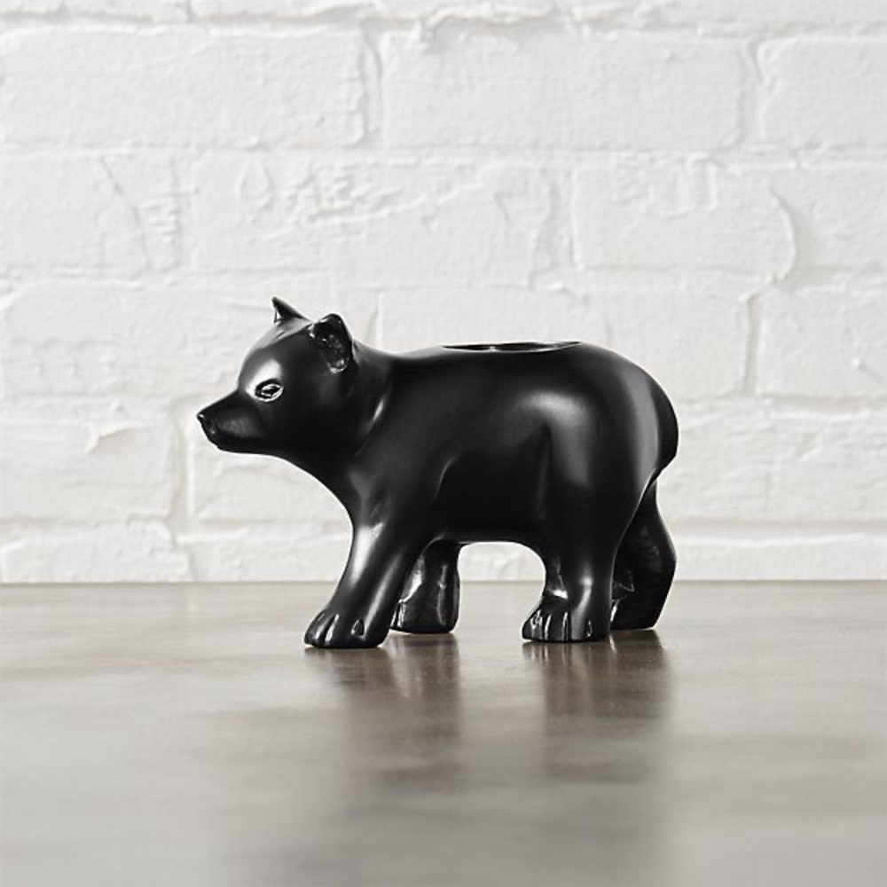 Moving sale! Home decor CB2 bear candle holder